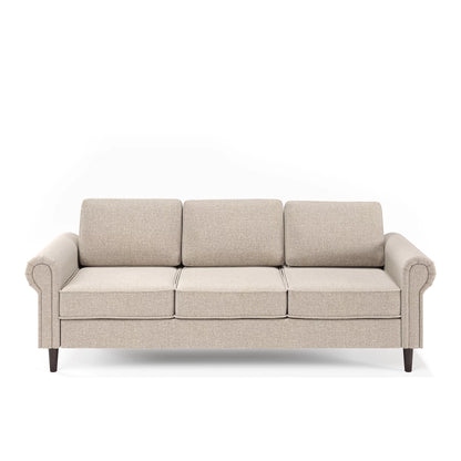 Madison Sofa Couch, Oatmeal Beige