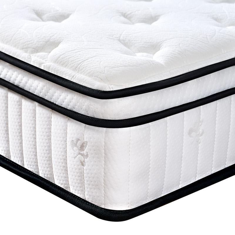 10-12 Inch Hybrid Mattresses in a Box - Medium Firm, Pressure Relief, Strong Edge Support