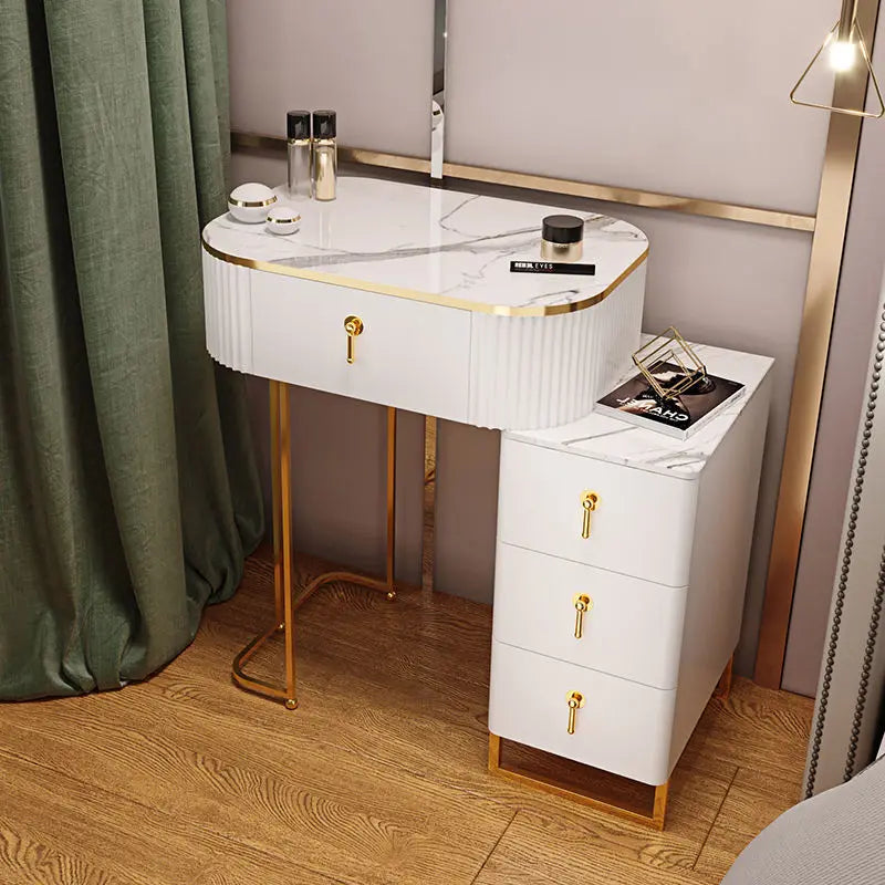 Light Luxury Dressing Table Bedroom Small Apartment Modern Storage Cabinet Integrated Household Furniture Makeup Table Set