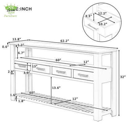 Stylish Furniture 62.2&#39;&#39; Modern Console Table Sofa