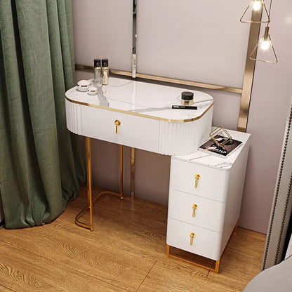 Light Luxury Dressing Table Bedroom Small Apartment Modern Storage Cabinet Integrated Household Furniture Makeup Table Set